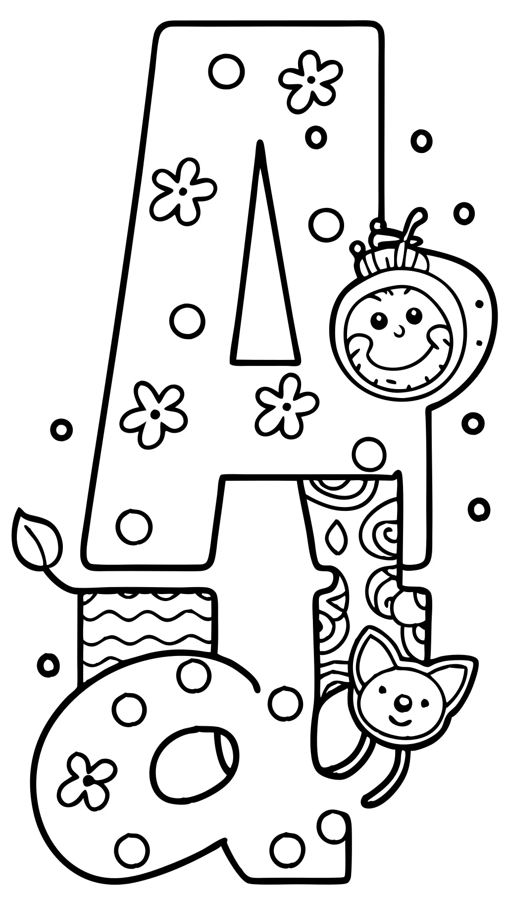 letter coloring pages